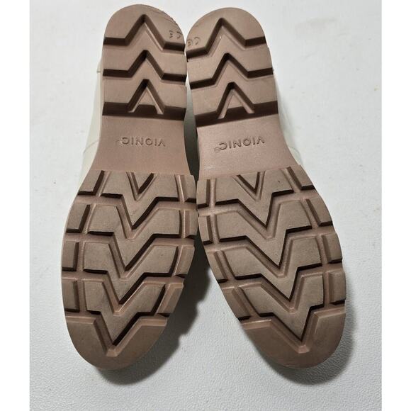 Vionic Kensley Patent Leather Loafers Arch Support Cream Sz 6.5 Minimalist - Picture 8 of 9